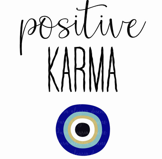 Estampa Positive Karma